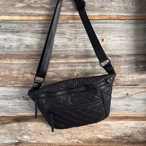 Joan & David Quilted Nylon Belt Bag Fanny Pack Crossbody Bag